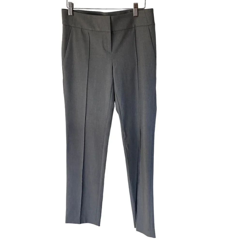 Loft NWT Marisa Straight size 0 gray dress pants